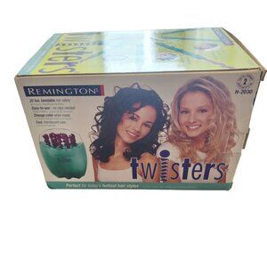 Remington Twisters Bendable Hair Hot Rollers Spiral Curler Set Pageants H-2030